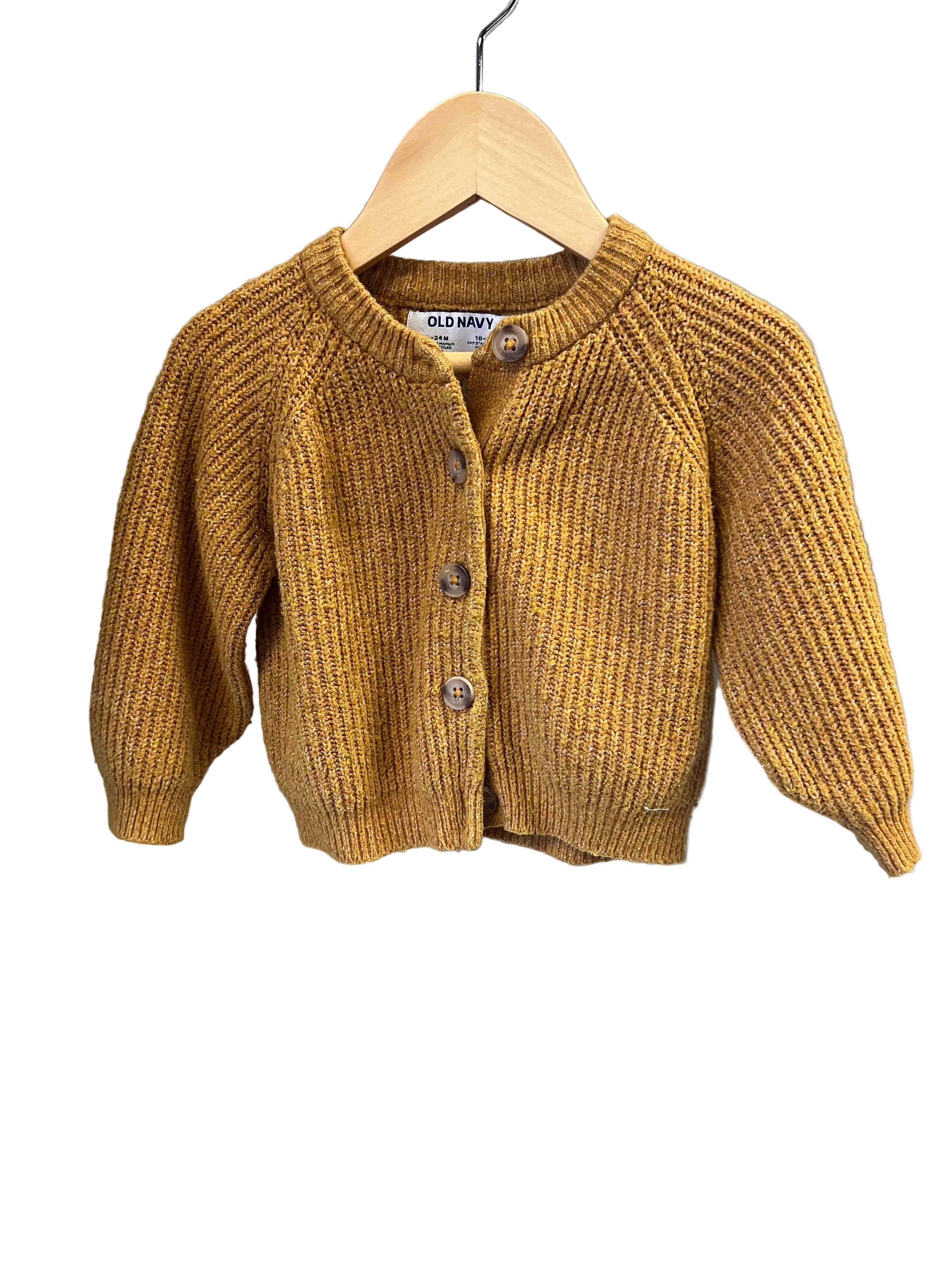 Mustard Old Navy Cardigan, 18-24m