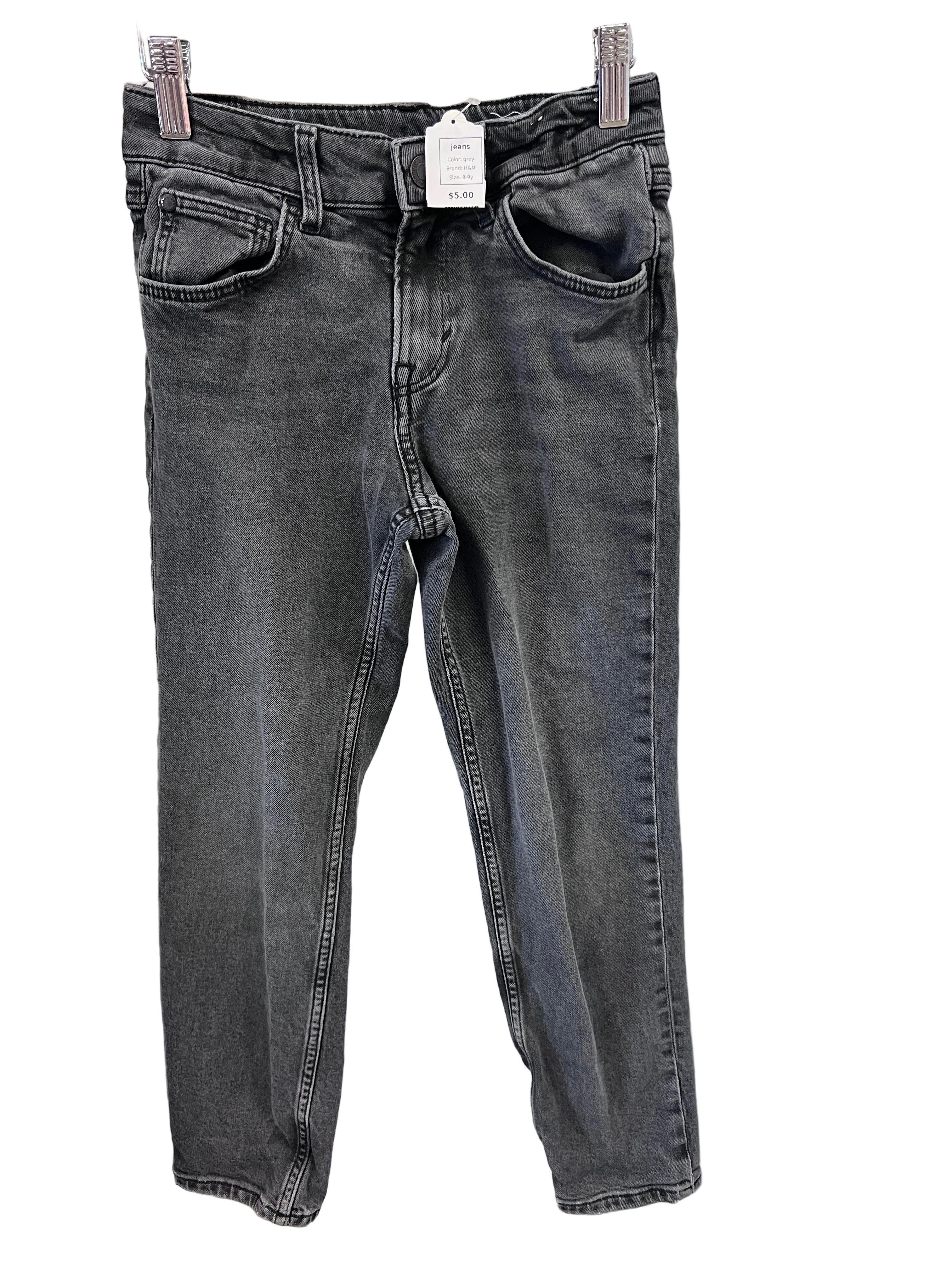 grey H&M jeans, 8-9y