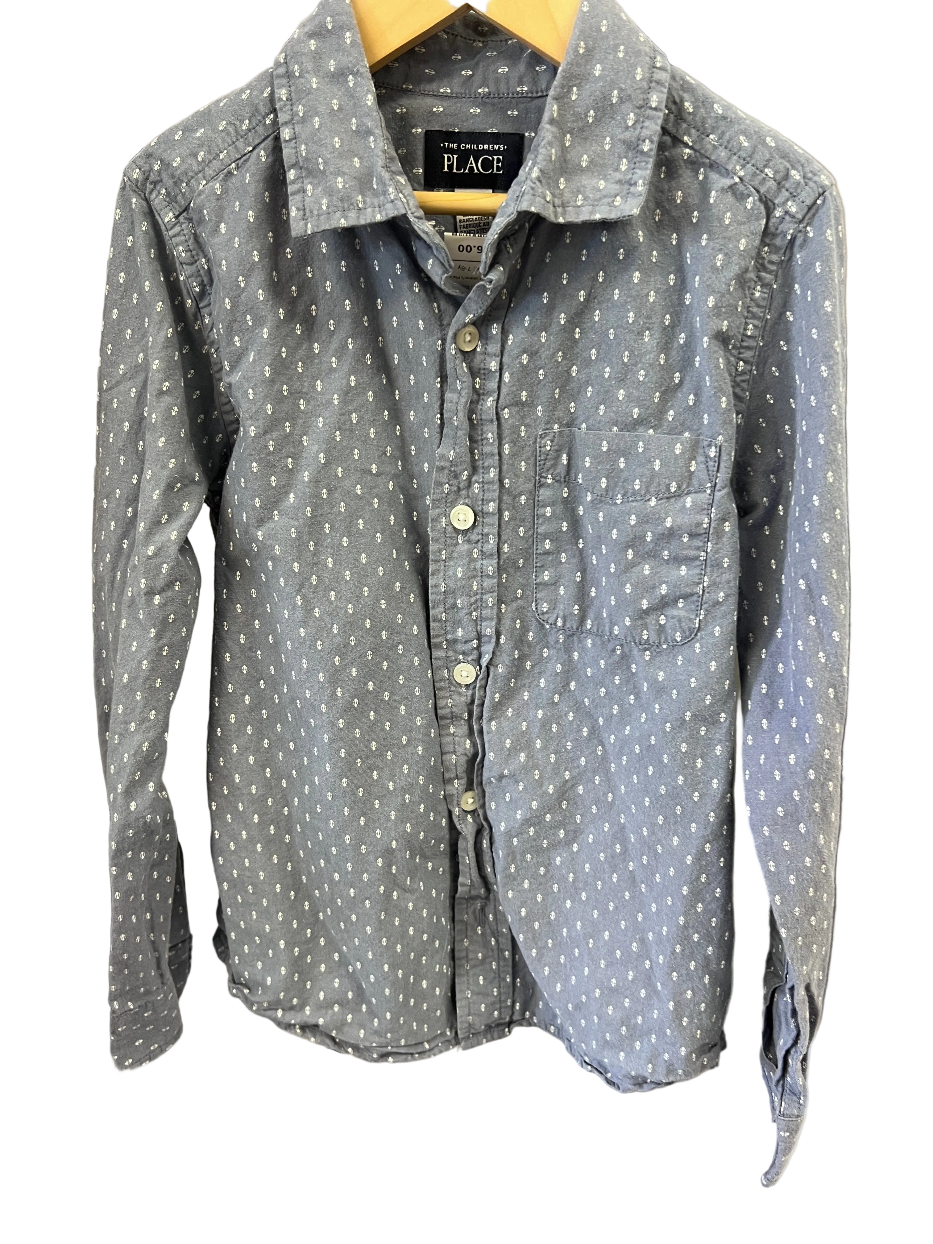 blue Children's Place Dress Shirt, 7-8y
