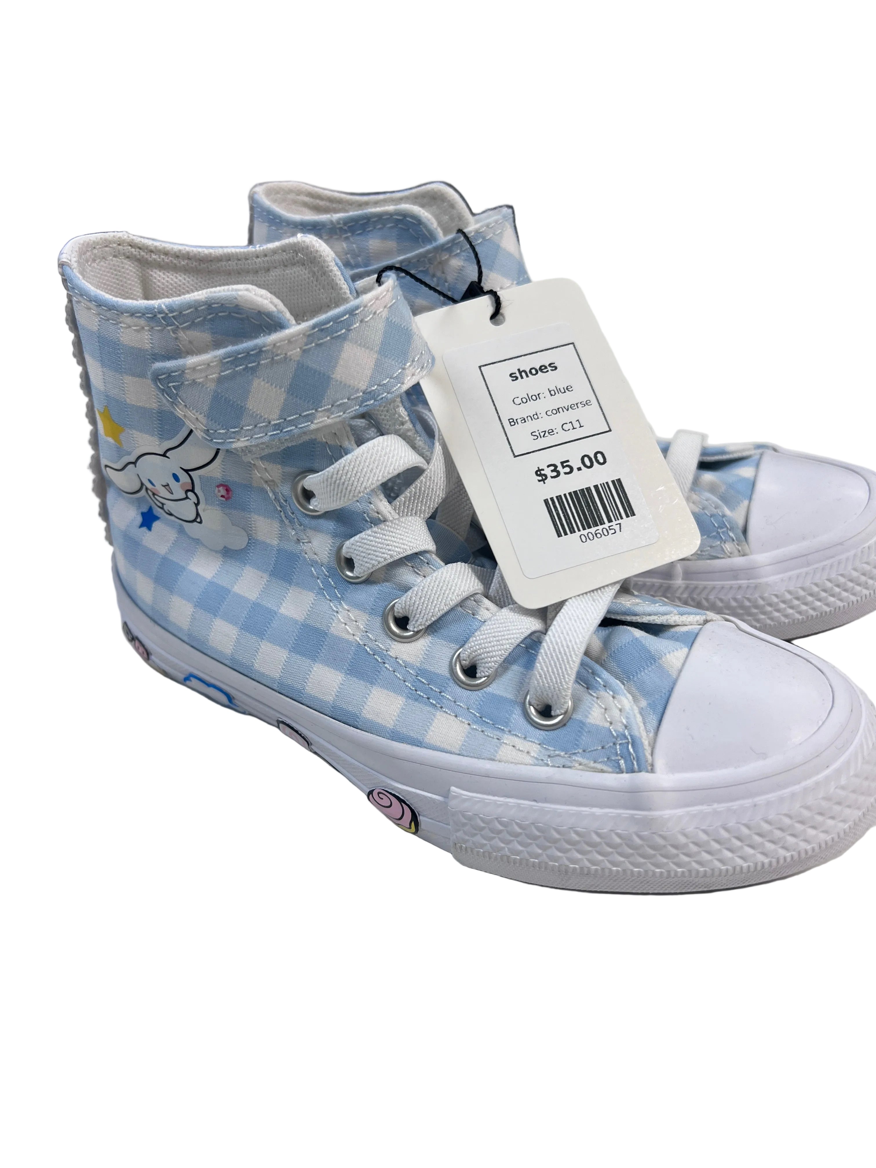 blue converse shoes, C11