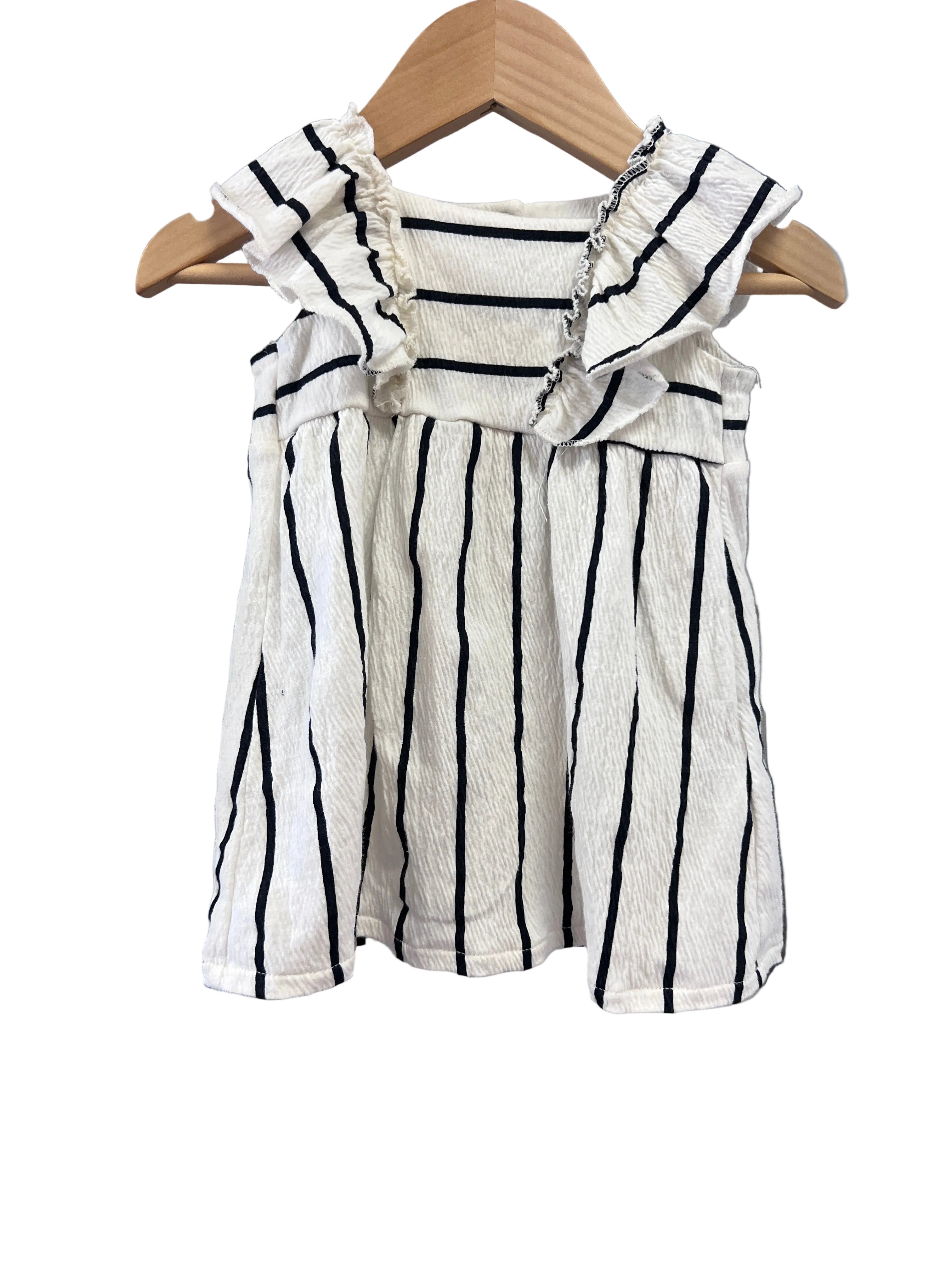 Stripe H&M Dress, 4-6m