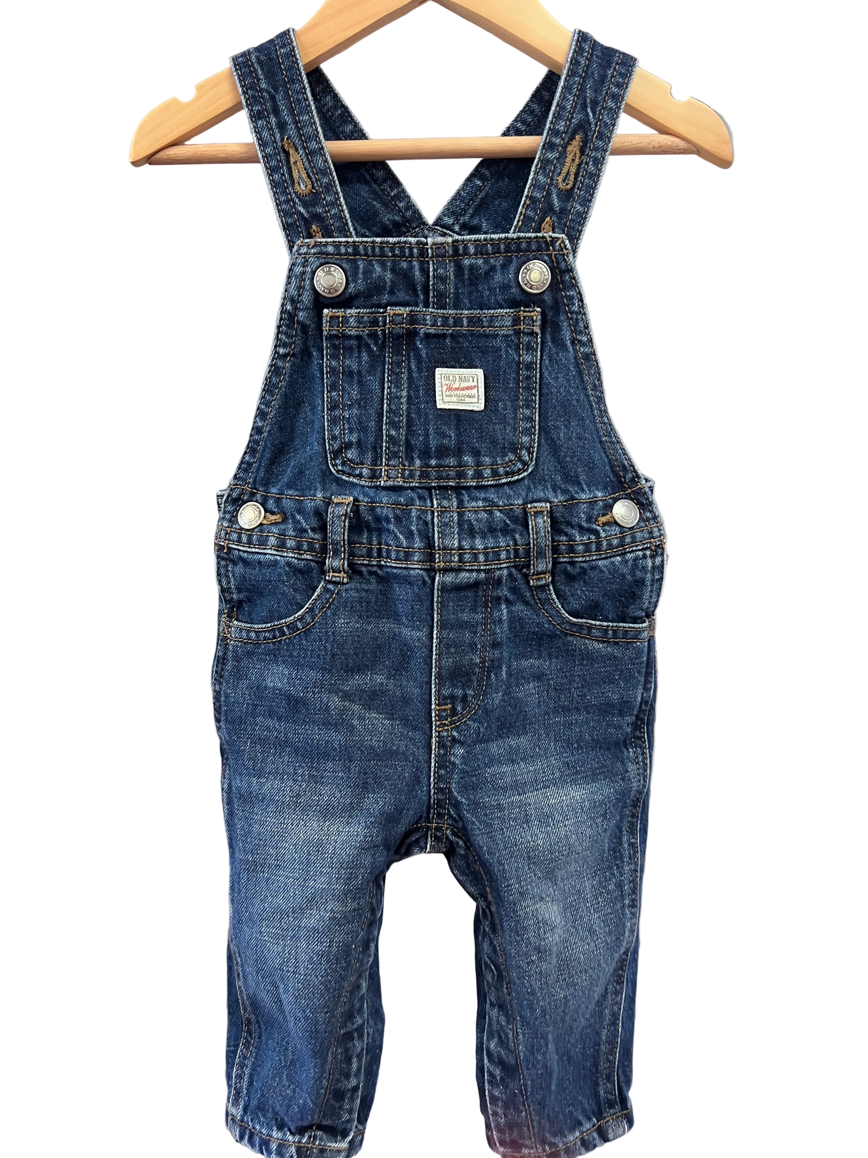 Denim Old Navy Overalls, 6-12m