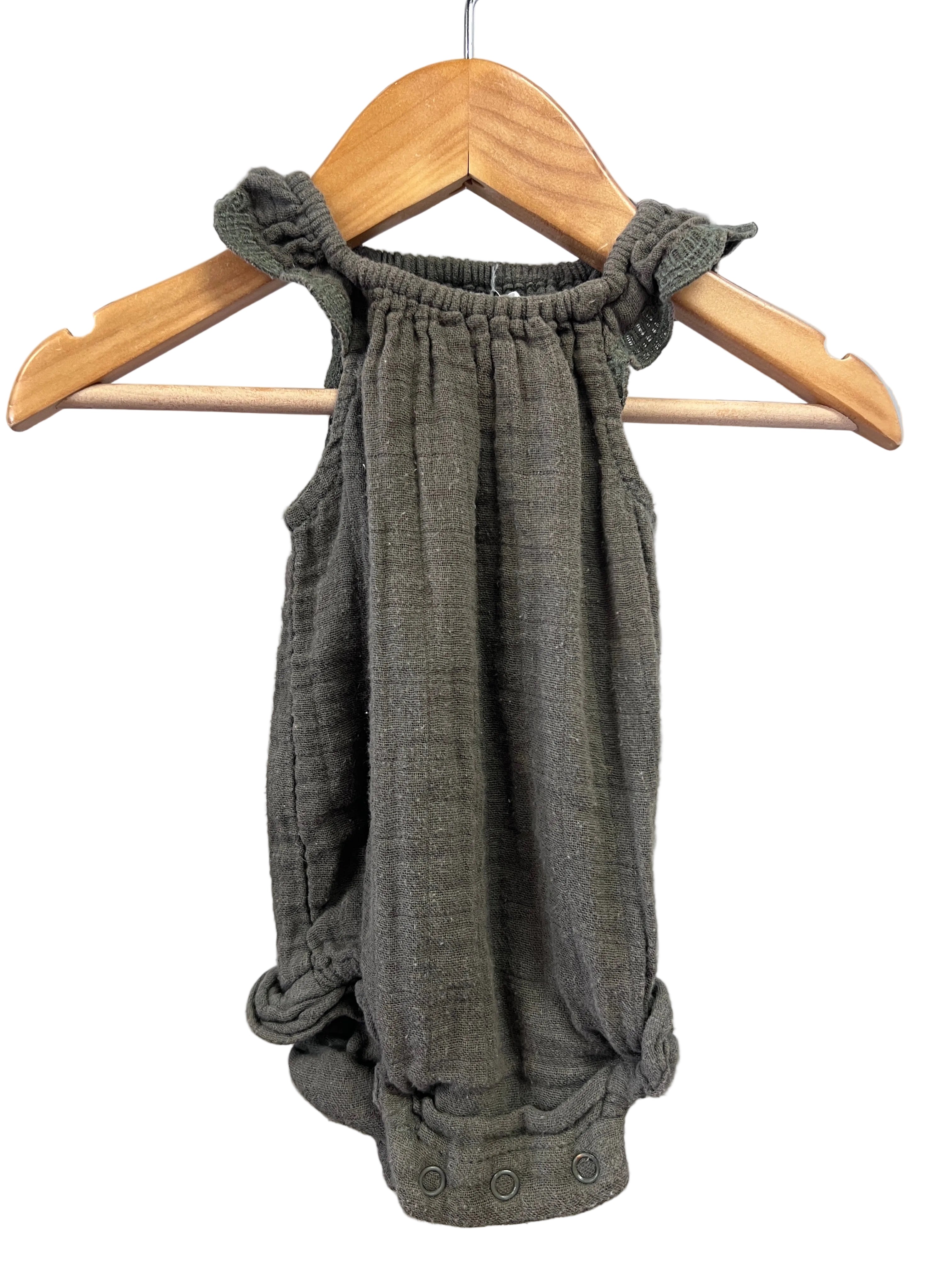 Green Jamie Kay Romper, 3-6m