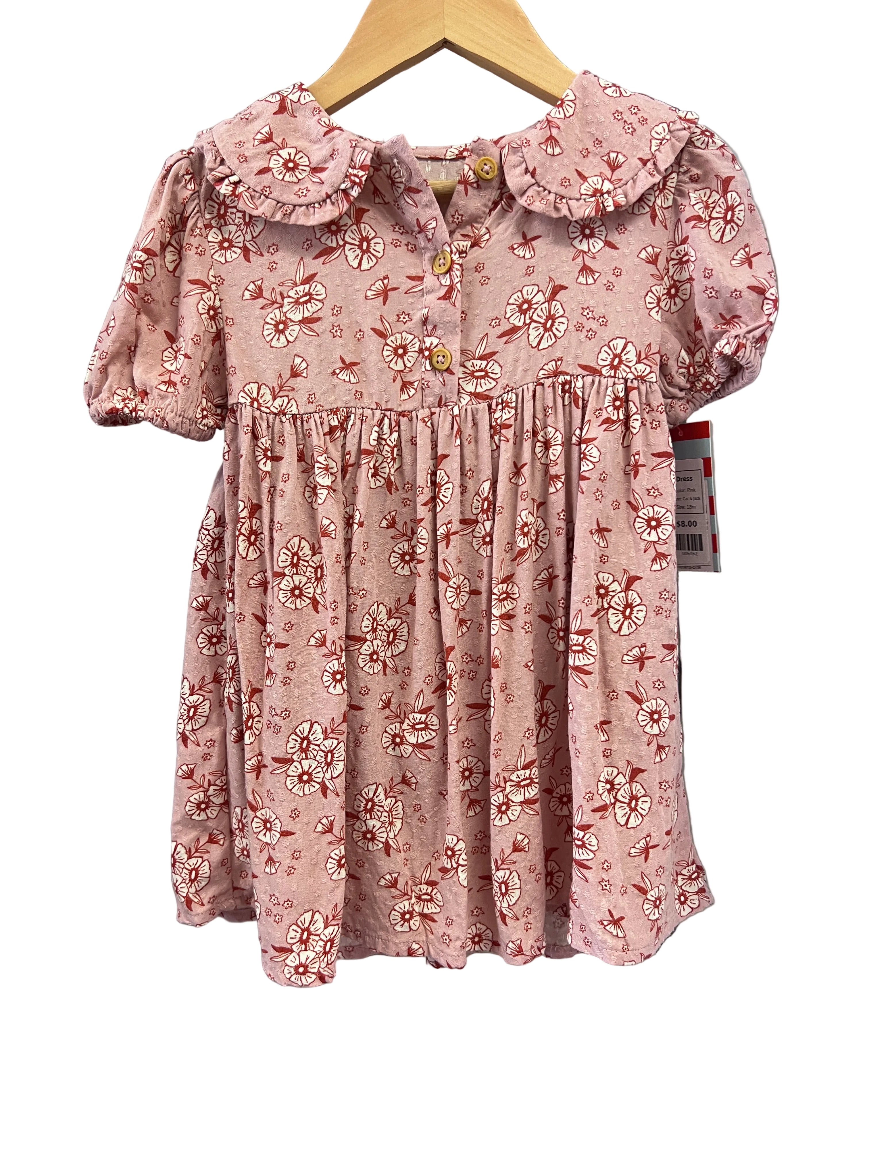 Pink Cat & Jack Dress, 18m