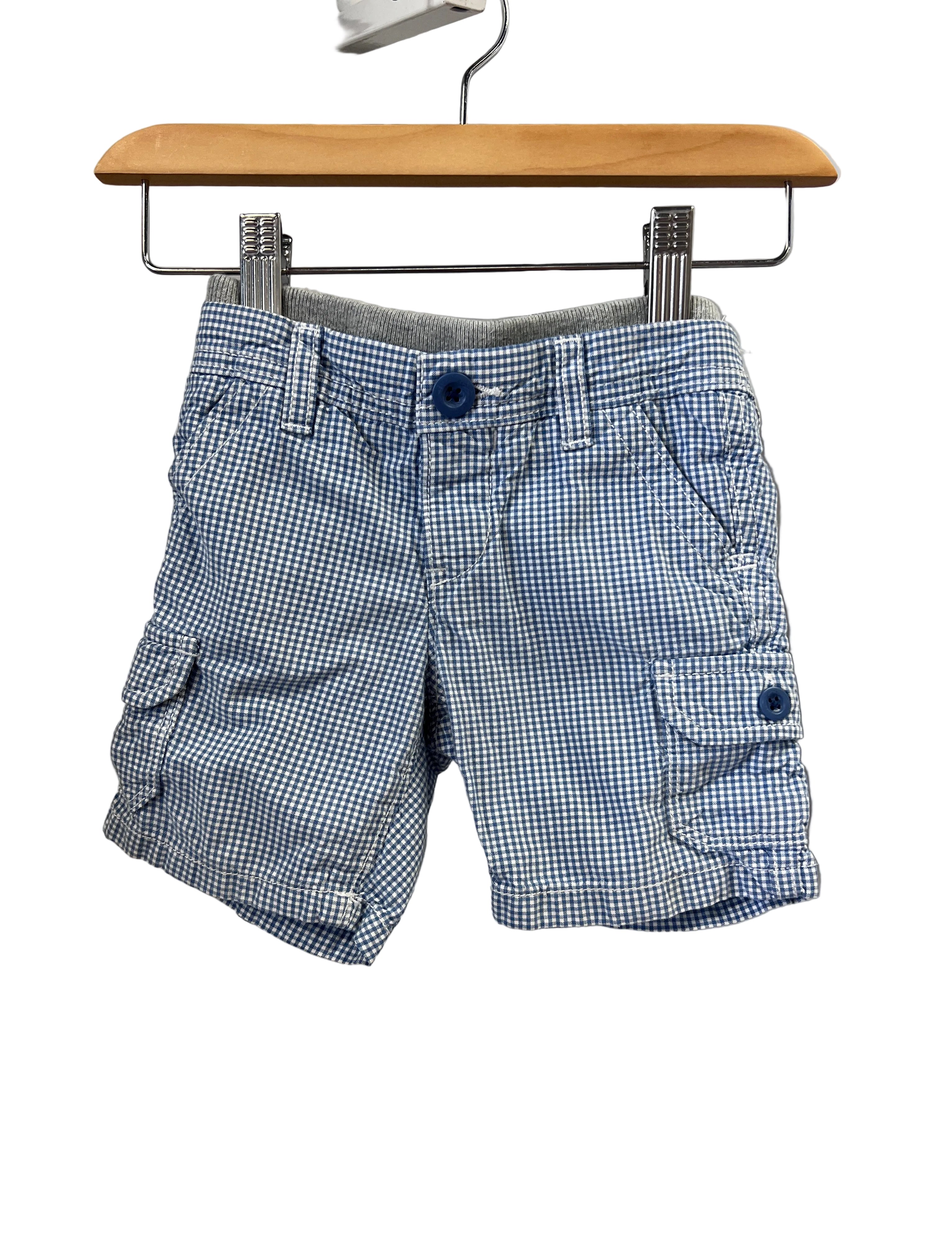 Checkered Gap Shorts, 12-18m
