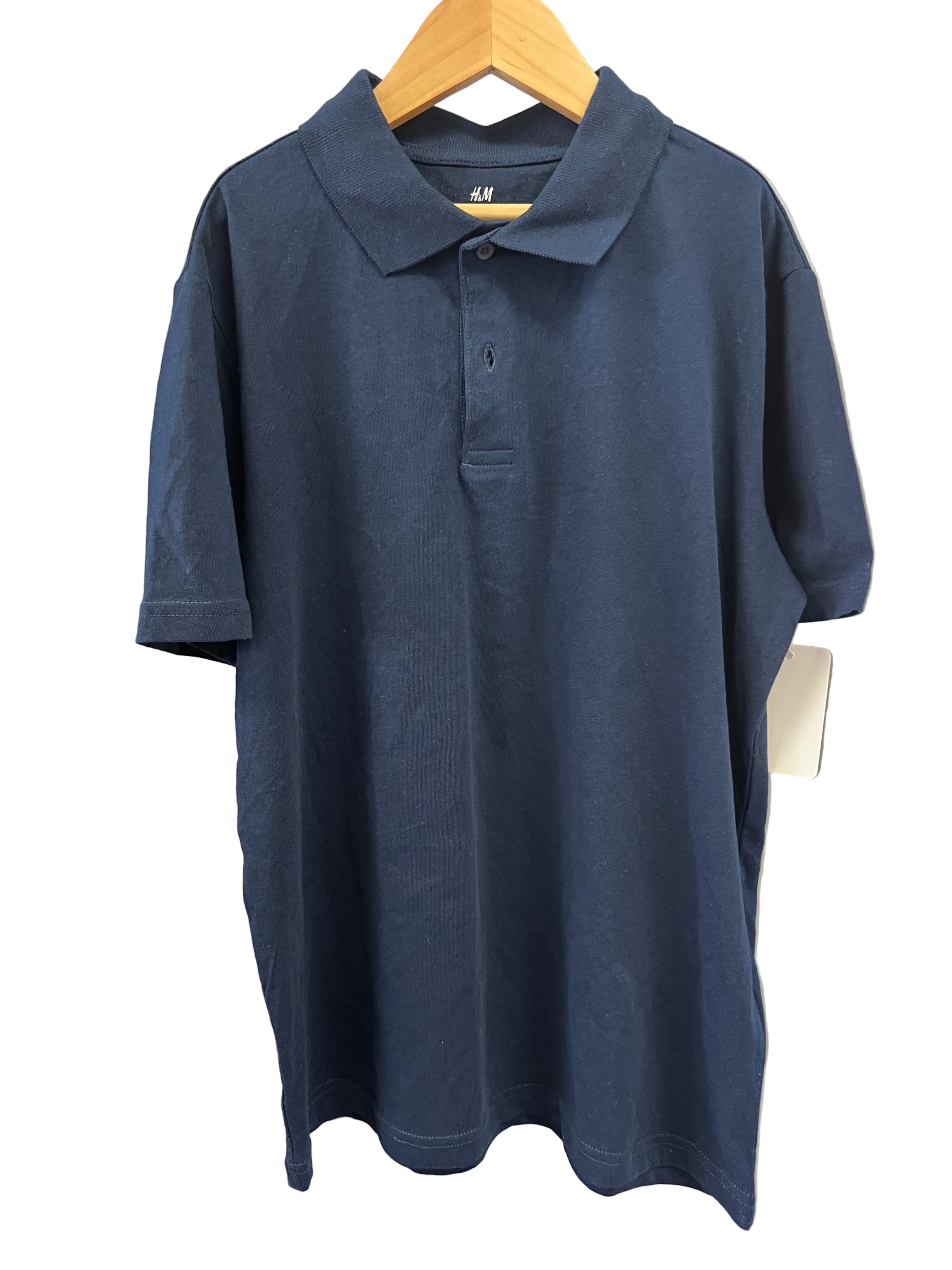 Navy H&M Polo Shirt, 10-12y
