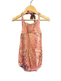 Peach Little & Lively Romper, 3-4t