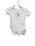 White John Lewis Onesie, 0-3m