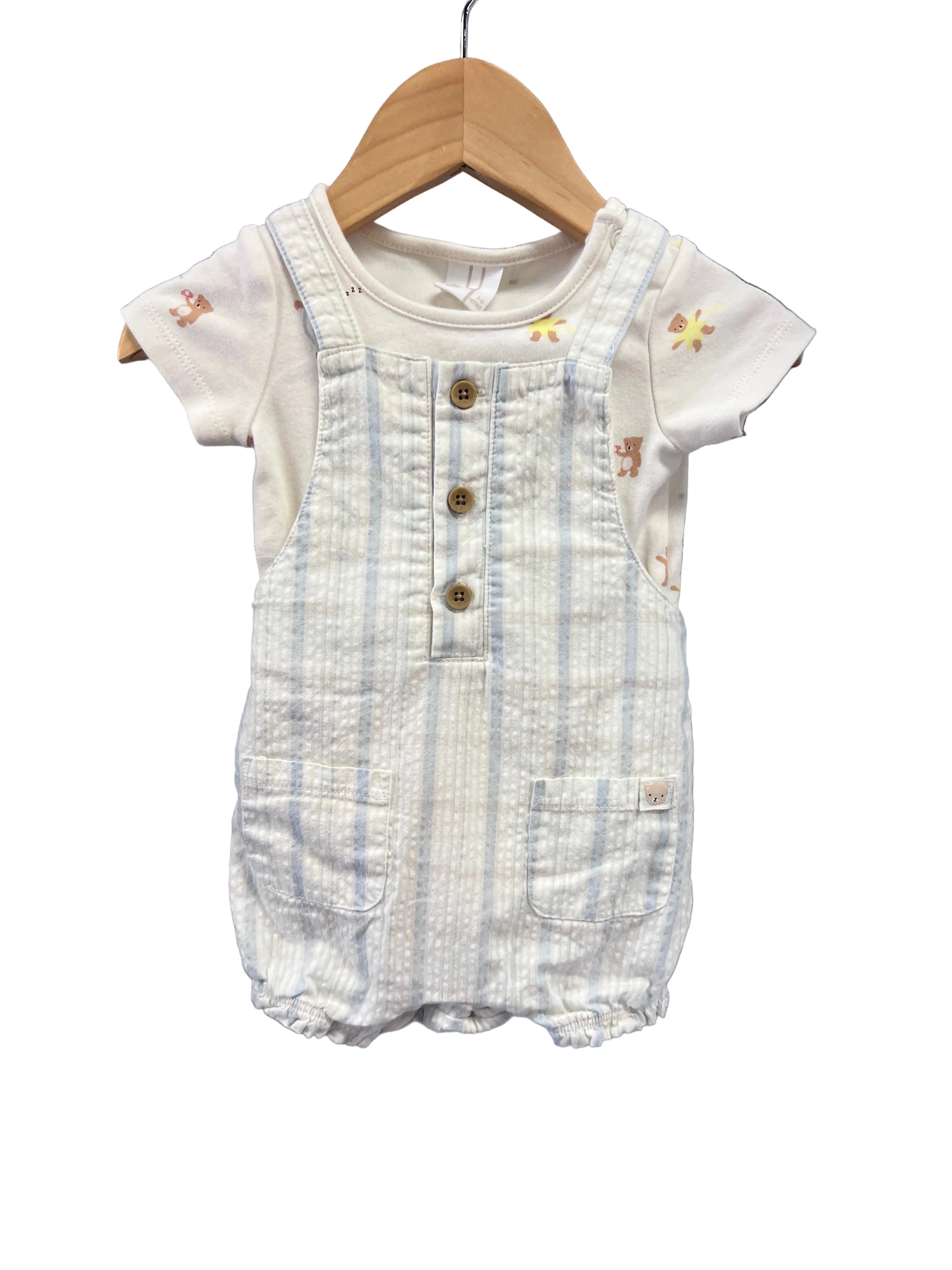 Cream John Lewis Set, 3-6m