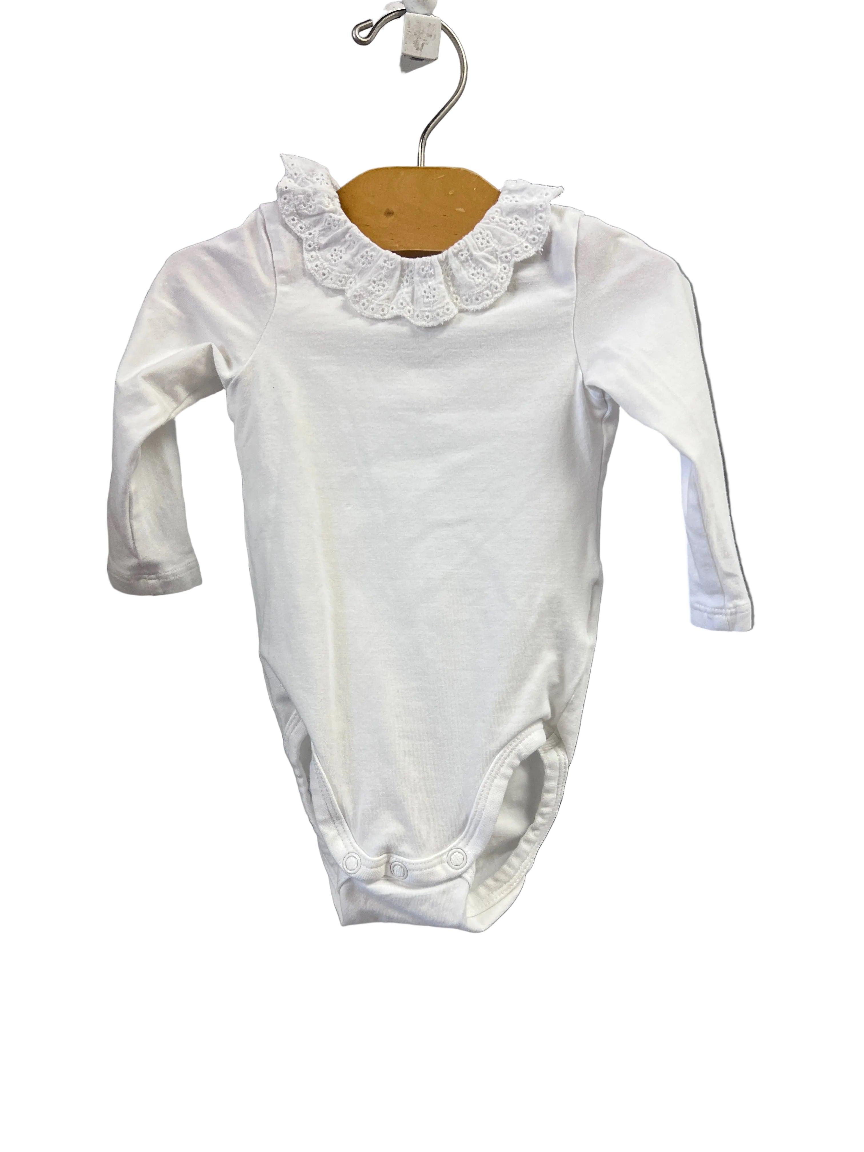 White H&M Shirt, 2-4m