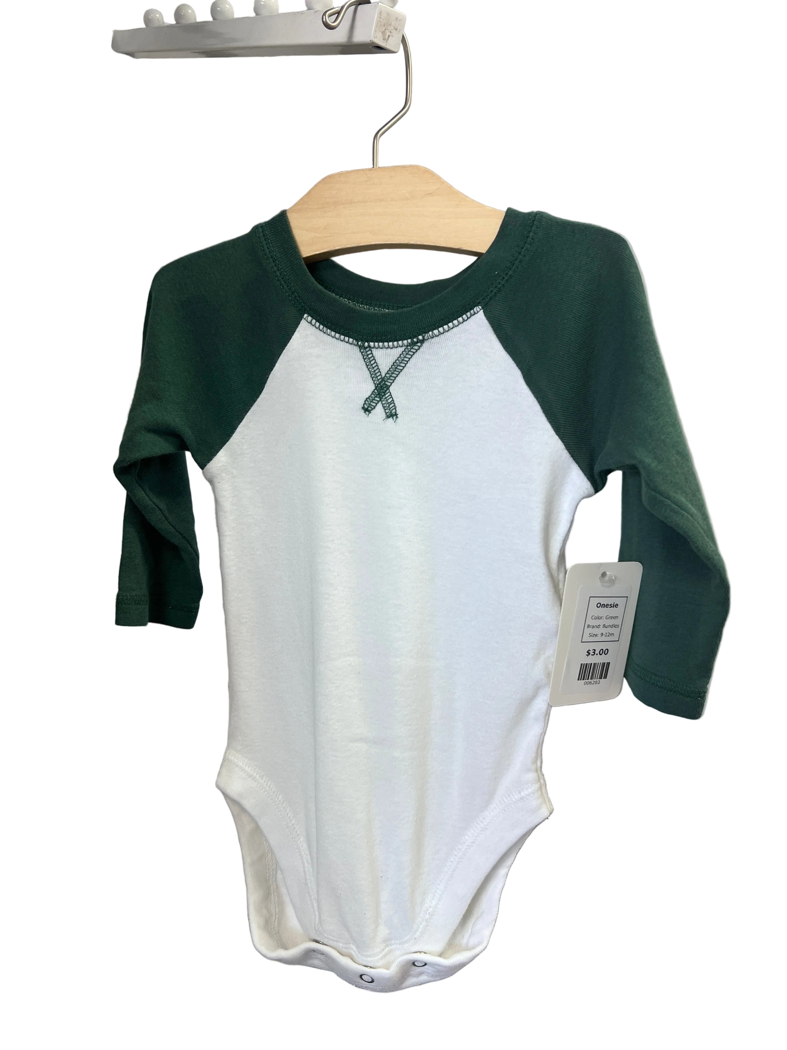 Green Bundles Onesie, 9-12m