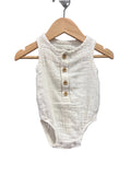 white Carters Romper, 3m