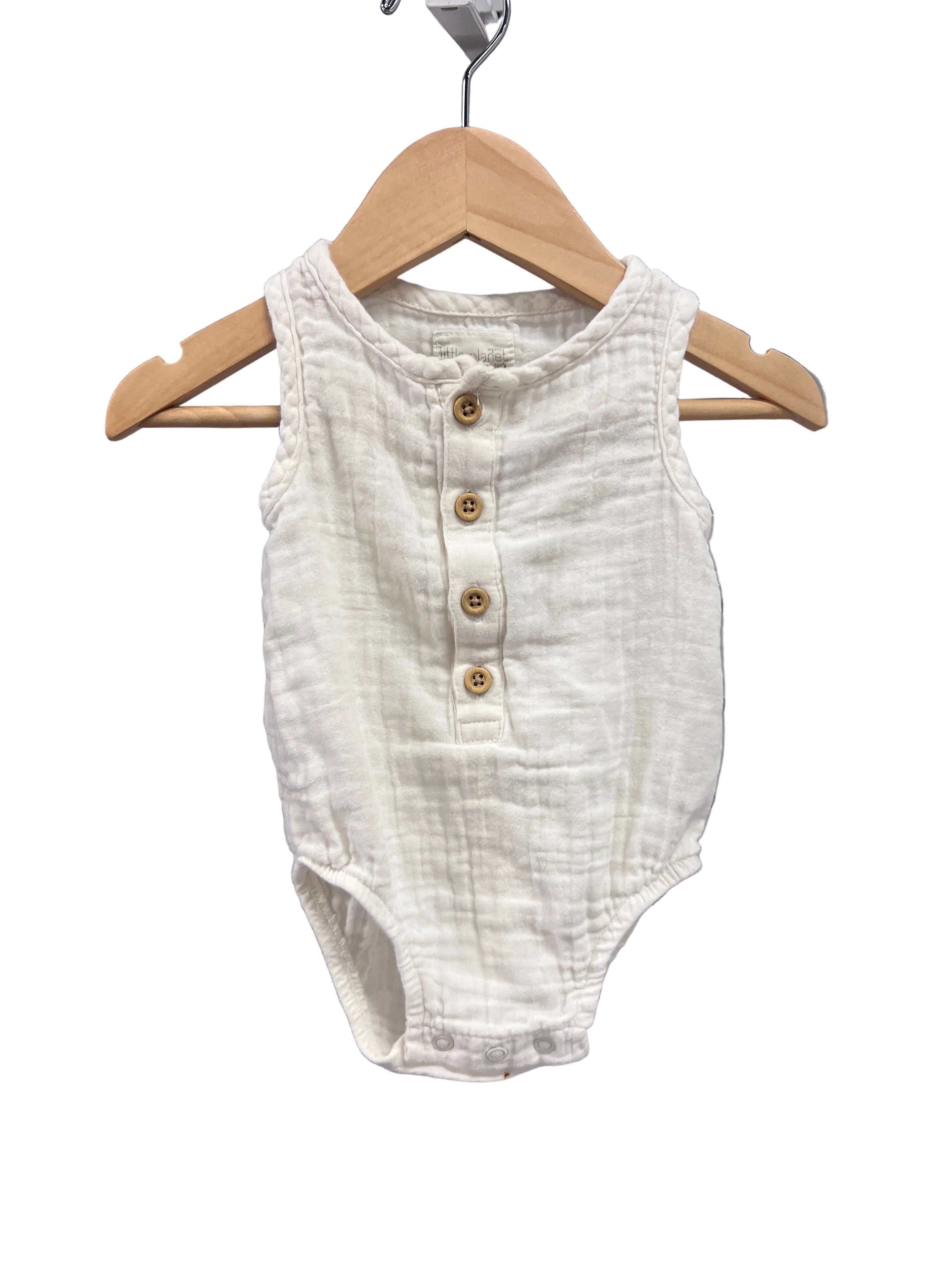 white Carters Romper, 3m