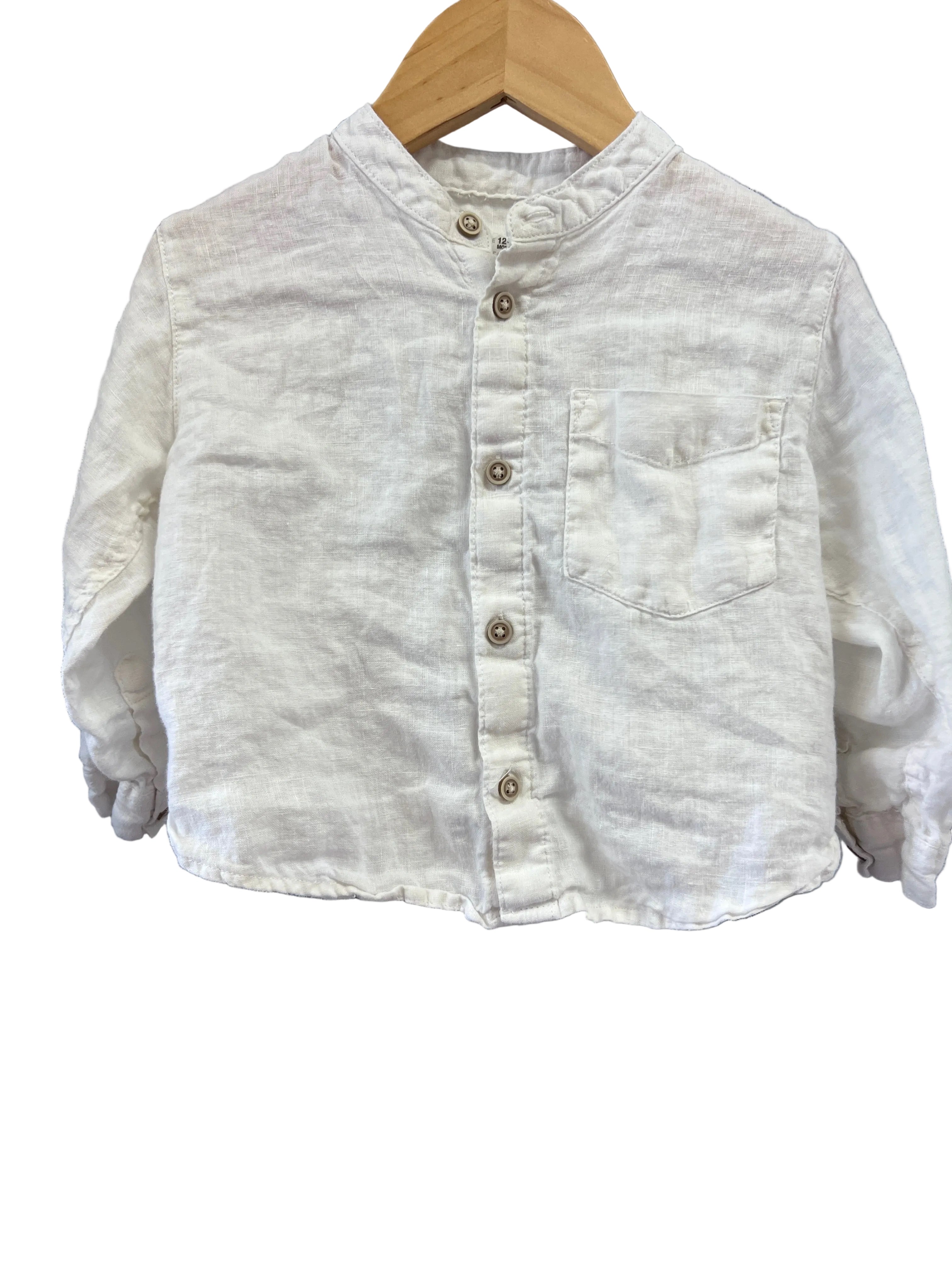 Ivory Zara Shirt, 12-18m