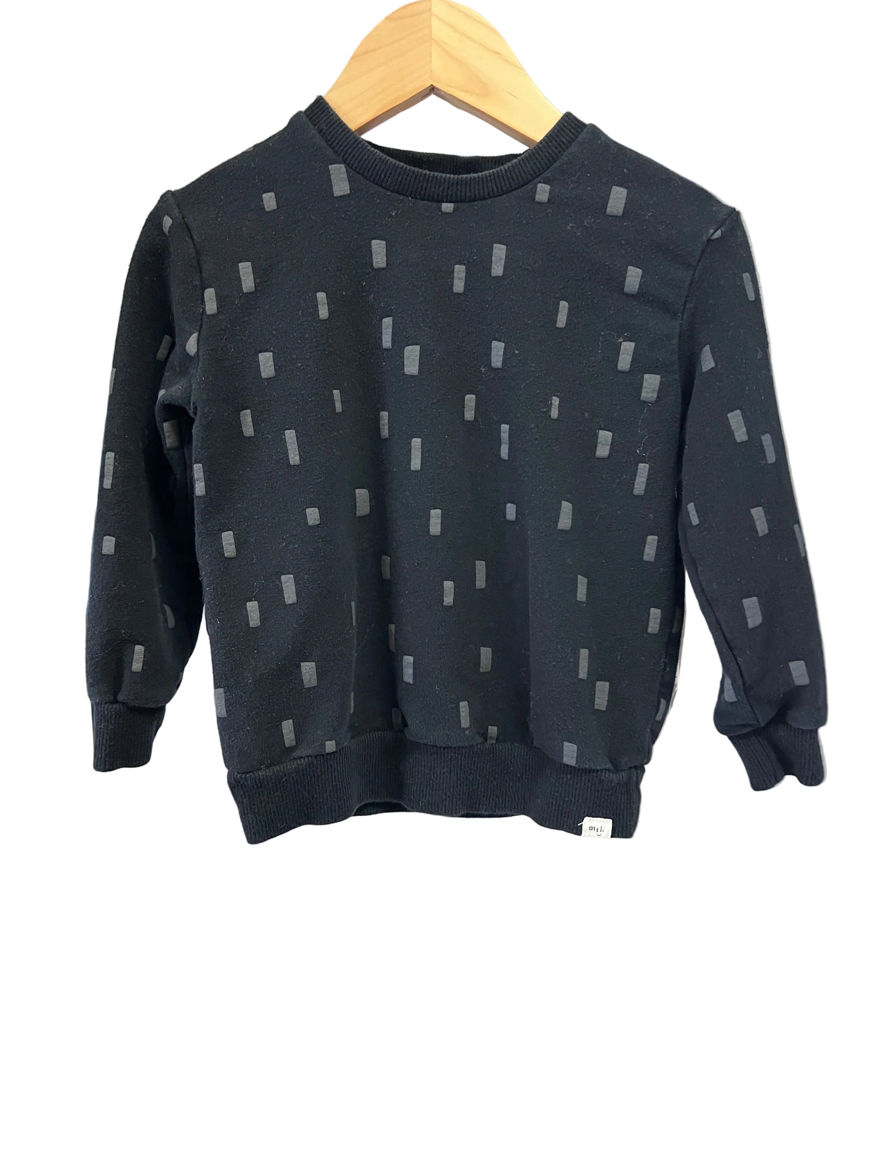 Black Miles The Label Sweatshirt, 24m