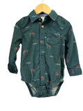 Green Oshkosh Shirt, 24m