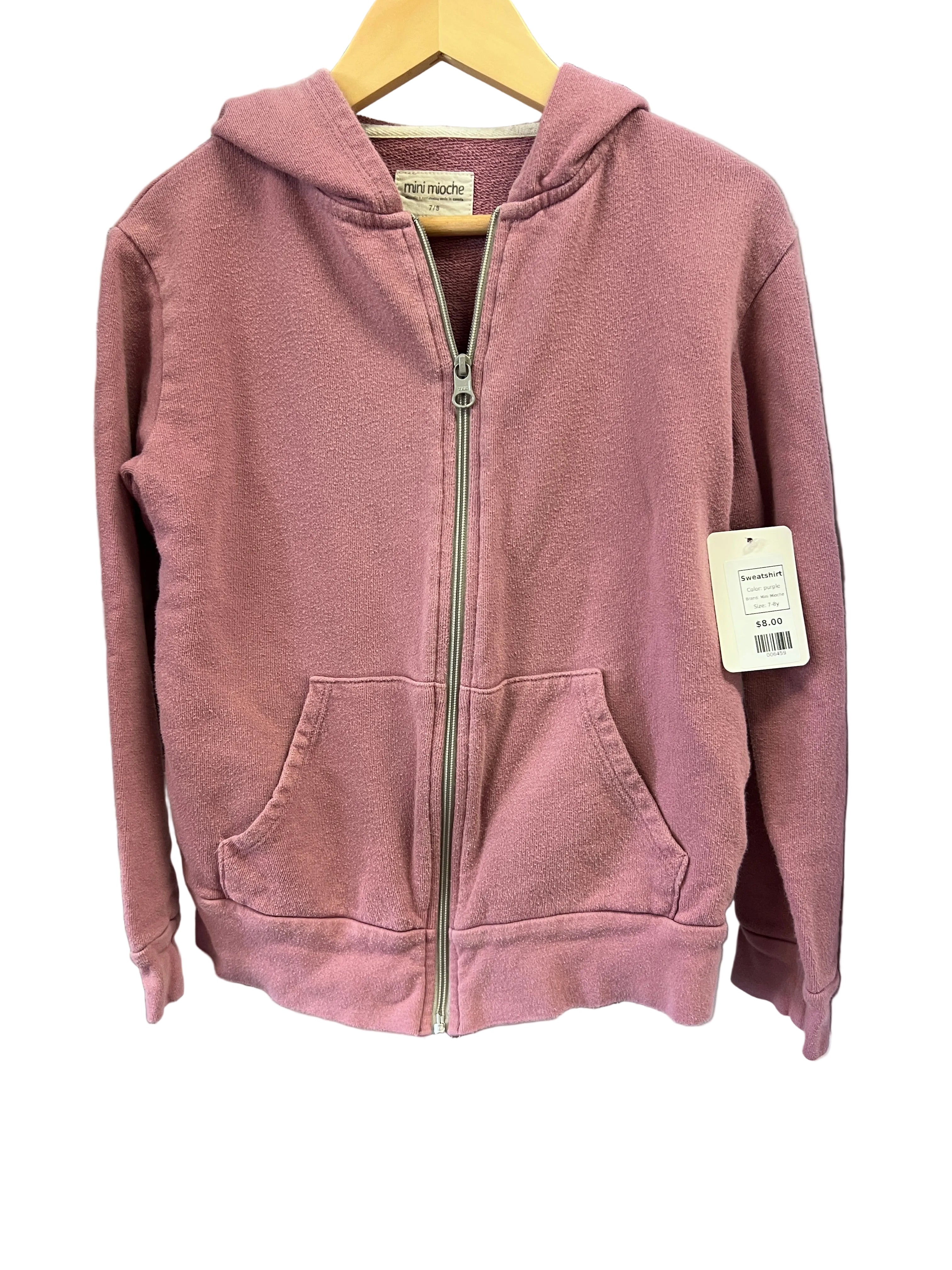 purple Mini Mioche Sweatshirt, 7-8y