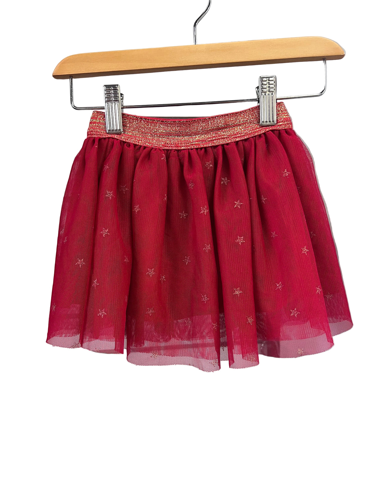 red zara skirt, 3-4y