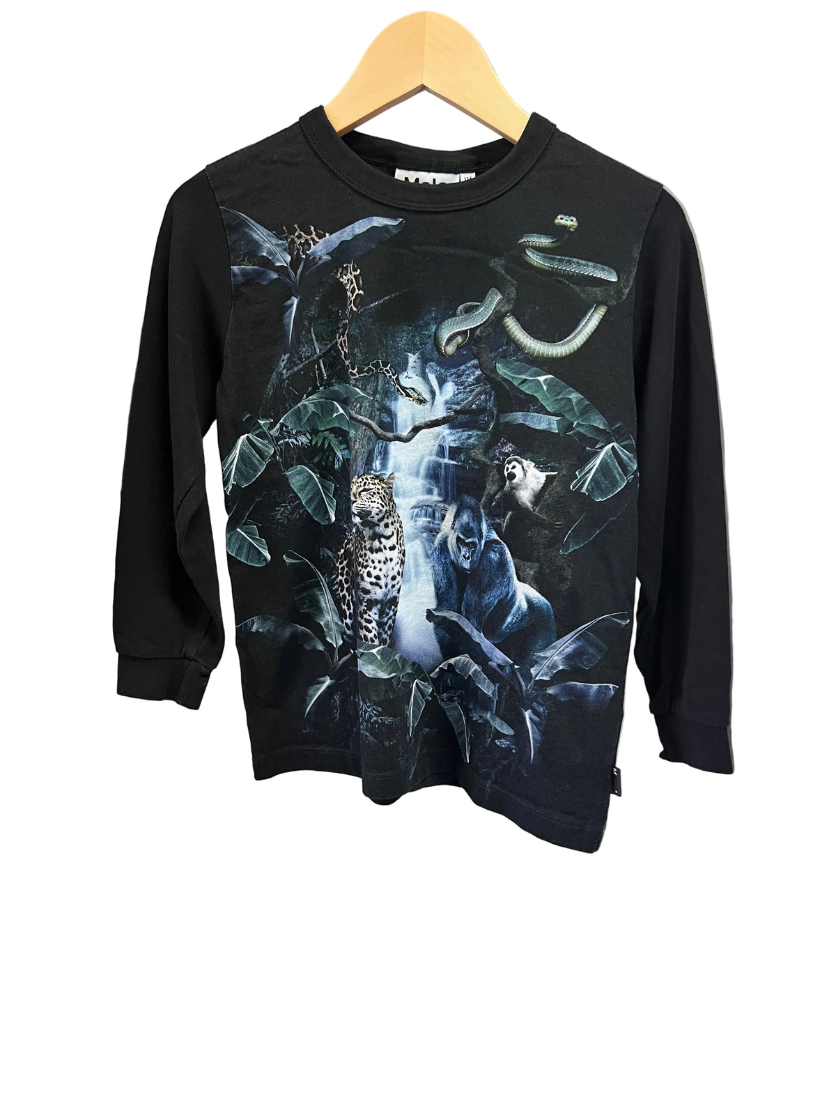black molo T-Shirt, 5-6y