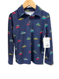 navy Little Sleepies Polo Shirt, 4t