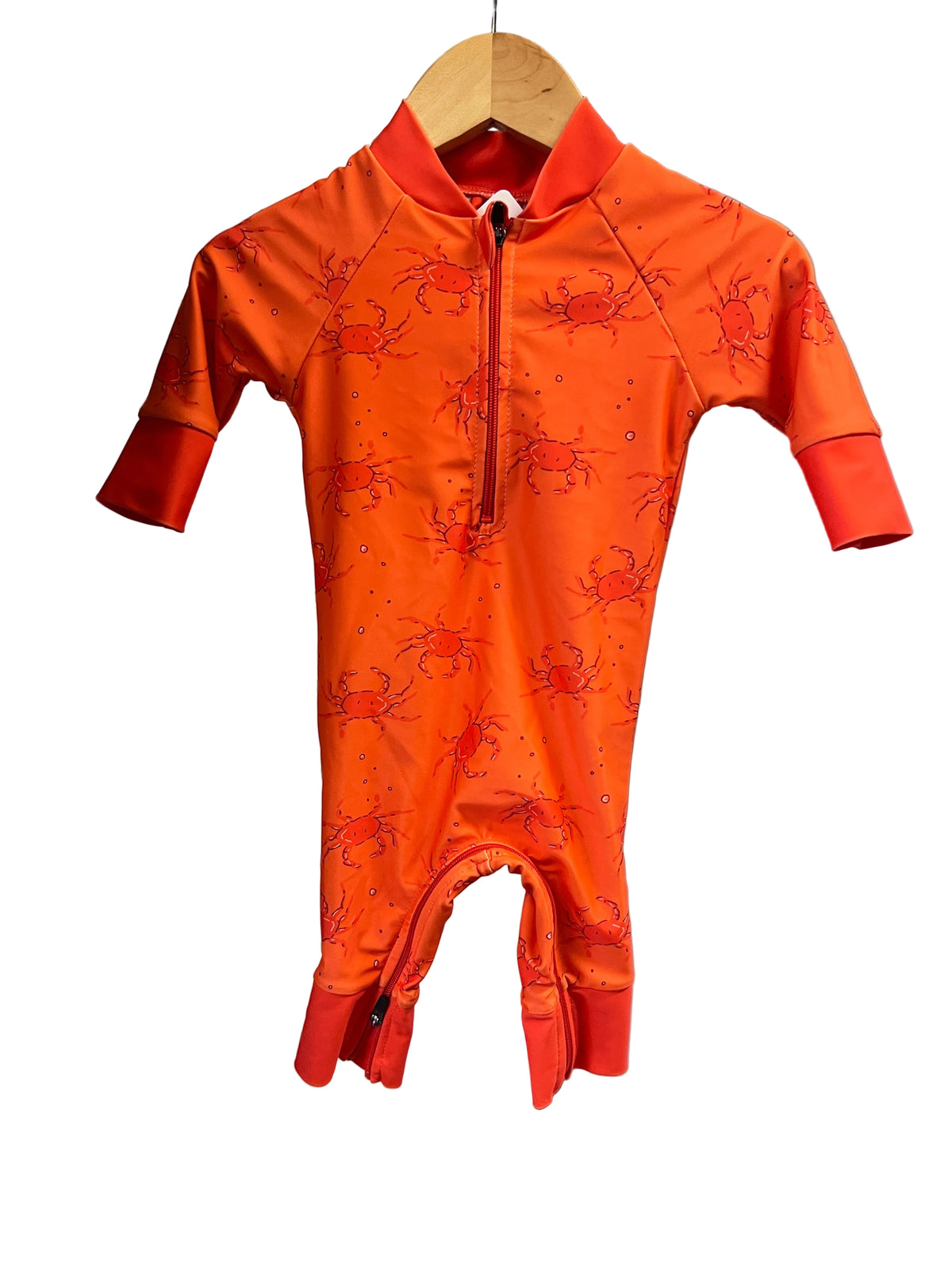 orange Honeysuckle Swim Swim, 0-6m
