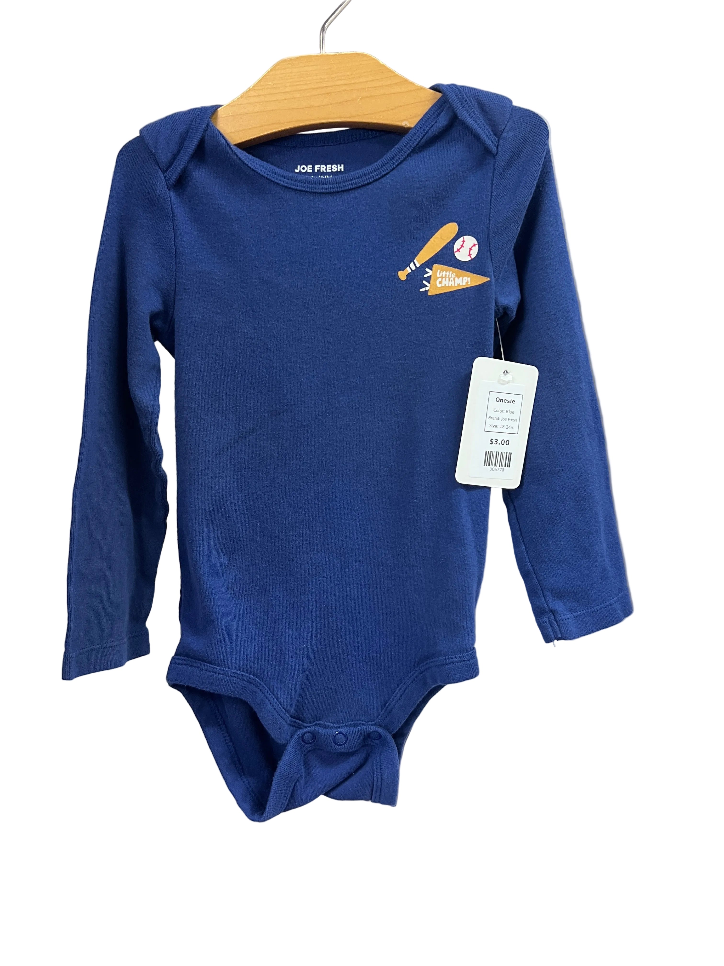 Blue Joe Fresh Onesie, 18-24m