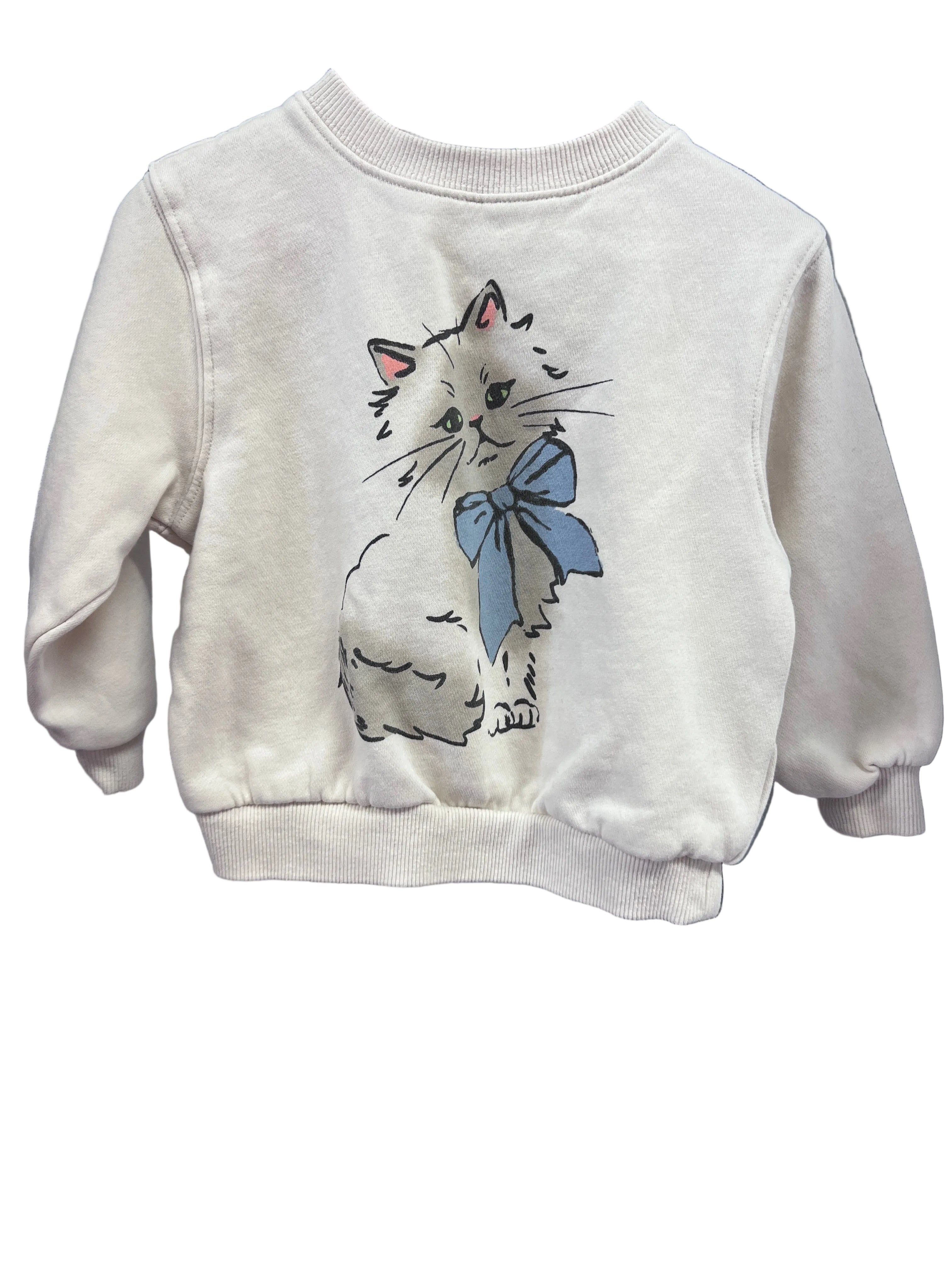 ivory H&M Sweatshirt, 1.5-2y