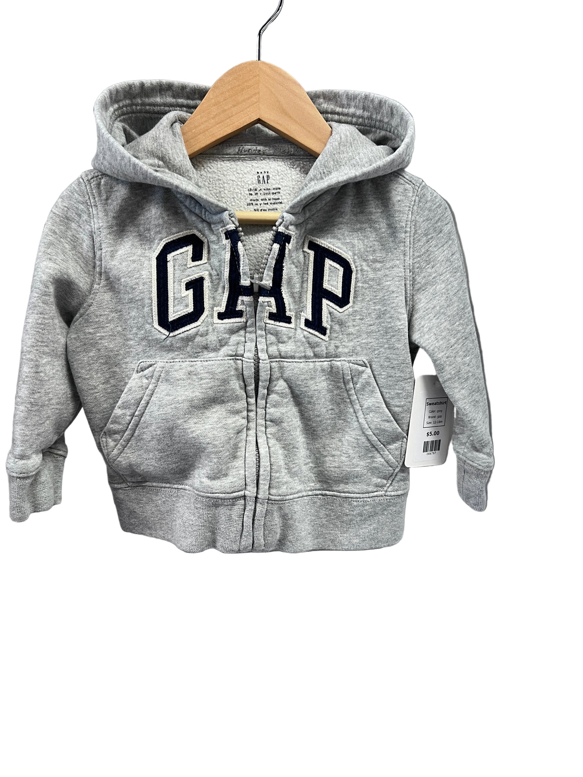 grey gap Sweatshirt, 12-18m
