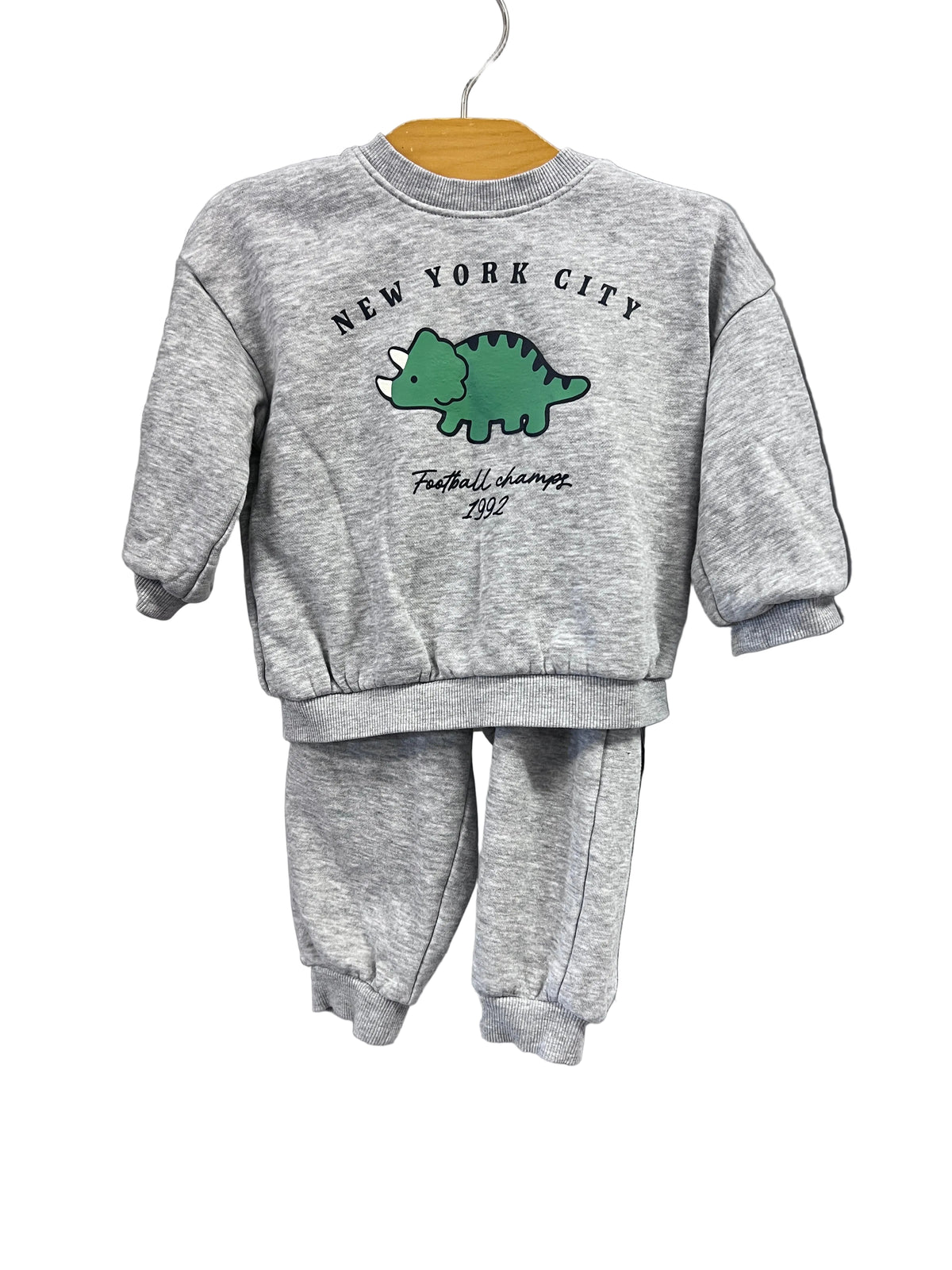 grey H&M set, 9-12m