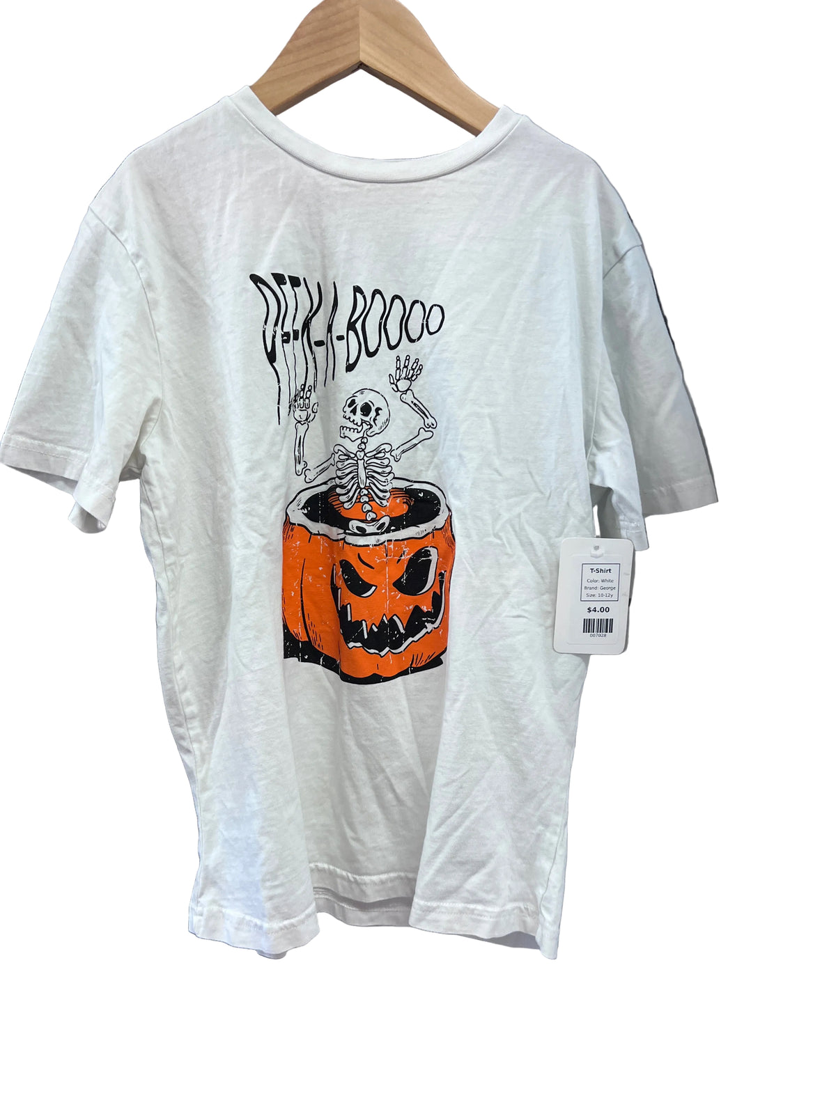 White George T-Shirt, 10-12y