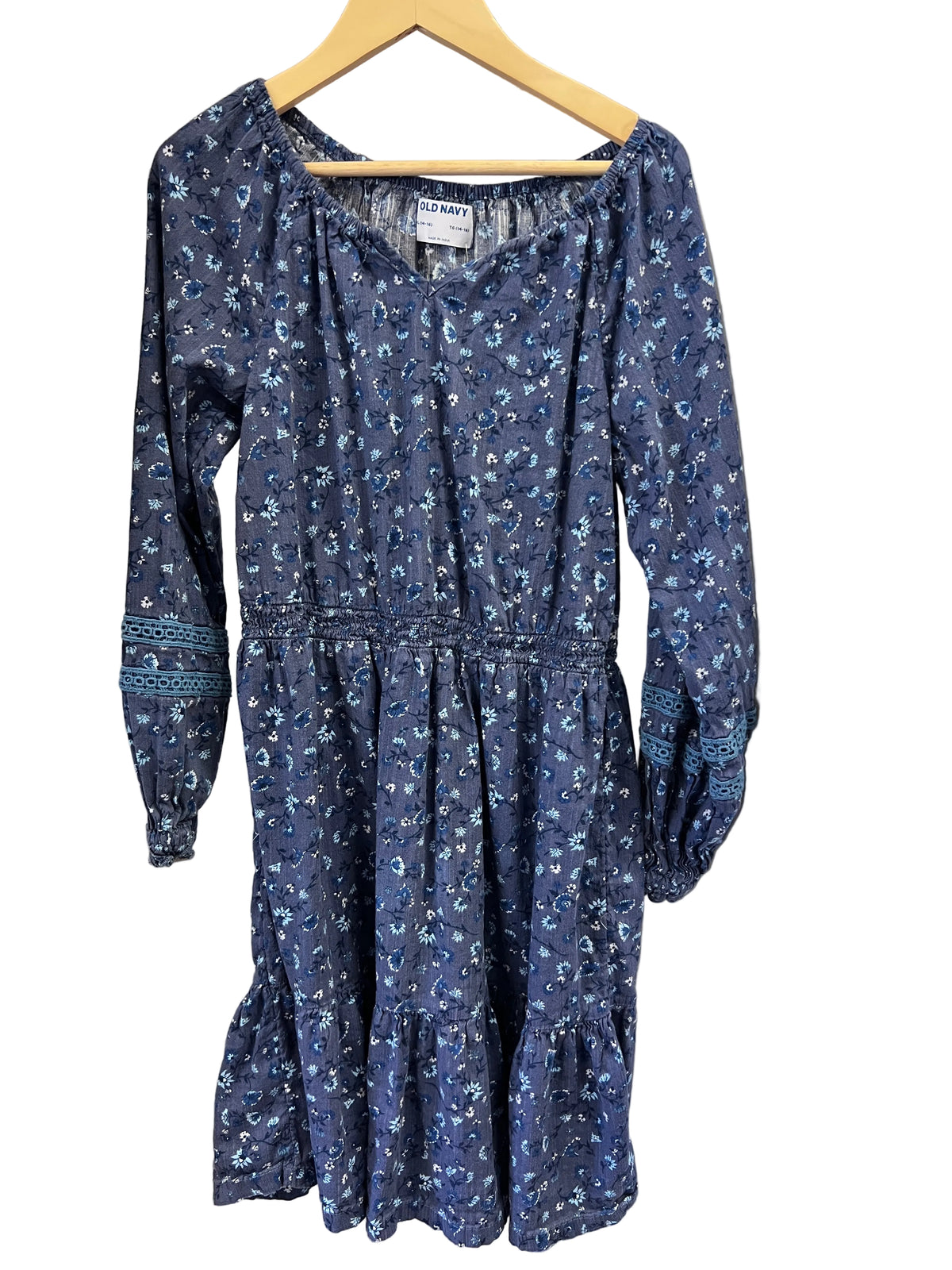 blue Old Navy Dress, 14-16y