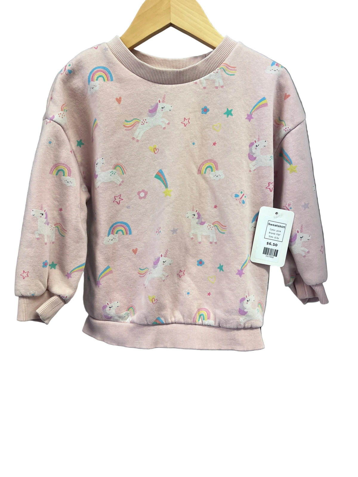 pink F&F Sweatshirt, 2/3y