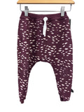 Burgundy Wooly Doodle Pants, 4T