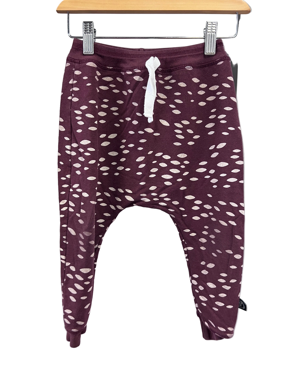 Burgundy Wooly Doodle Pants, 4T