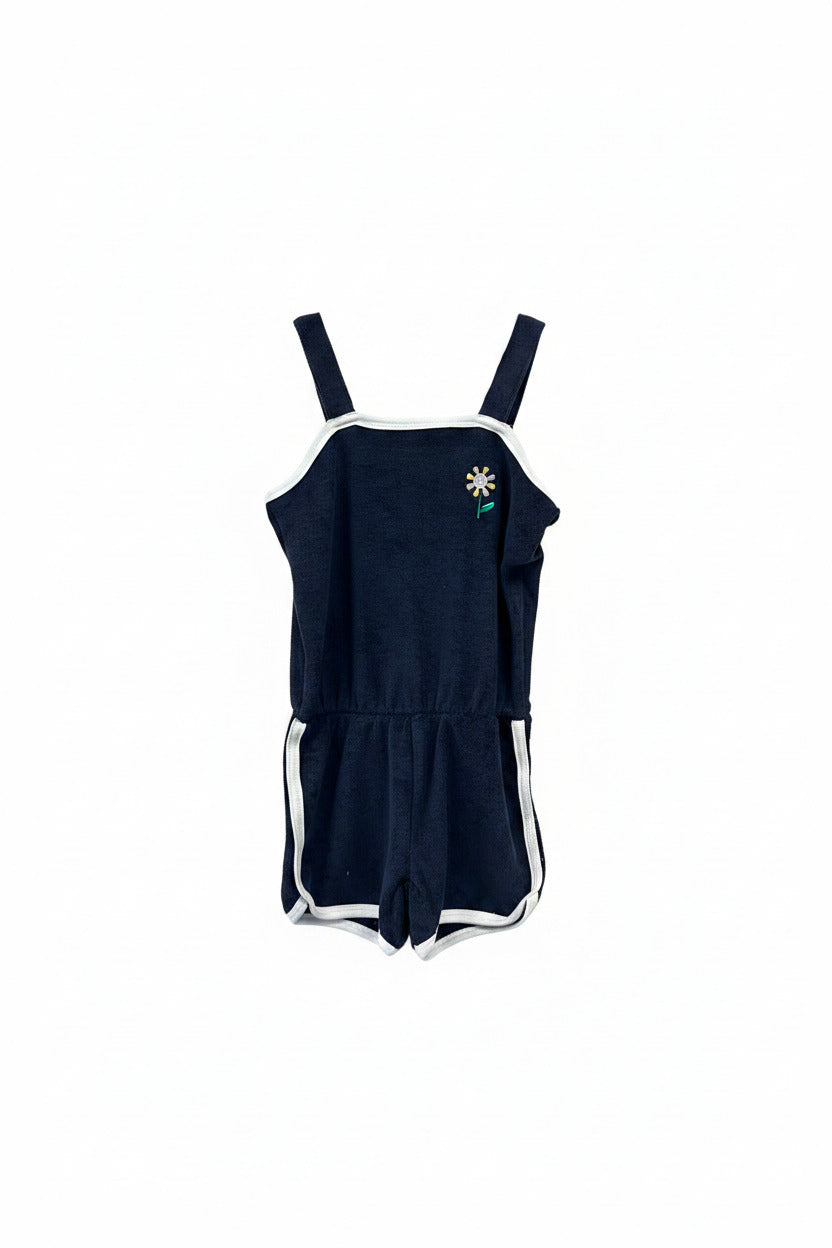 navy George Romper, 4-5y