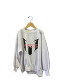 White Misc Sweatshirt, M