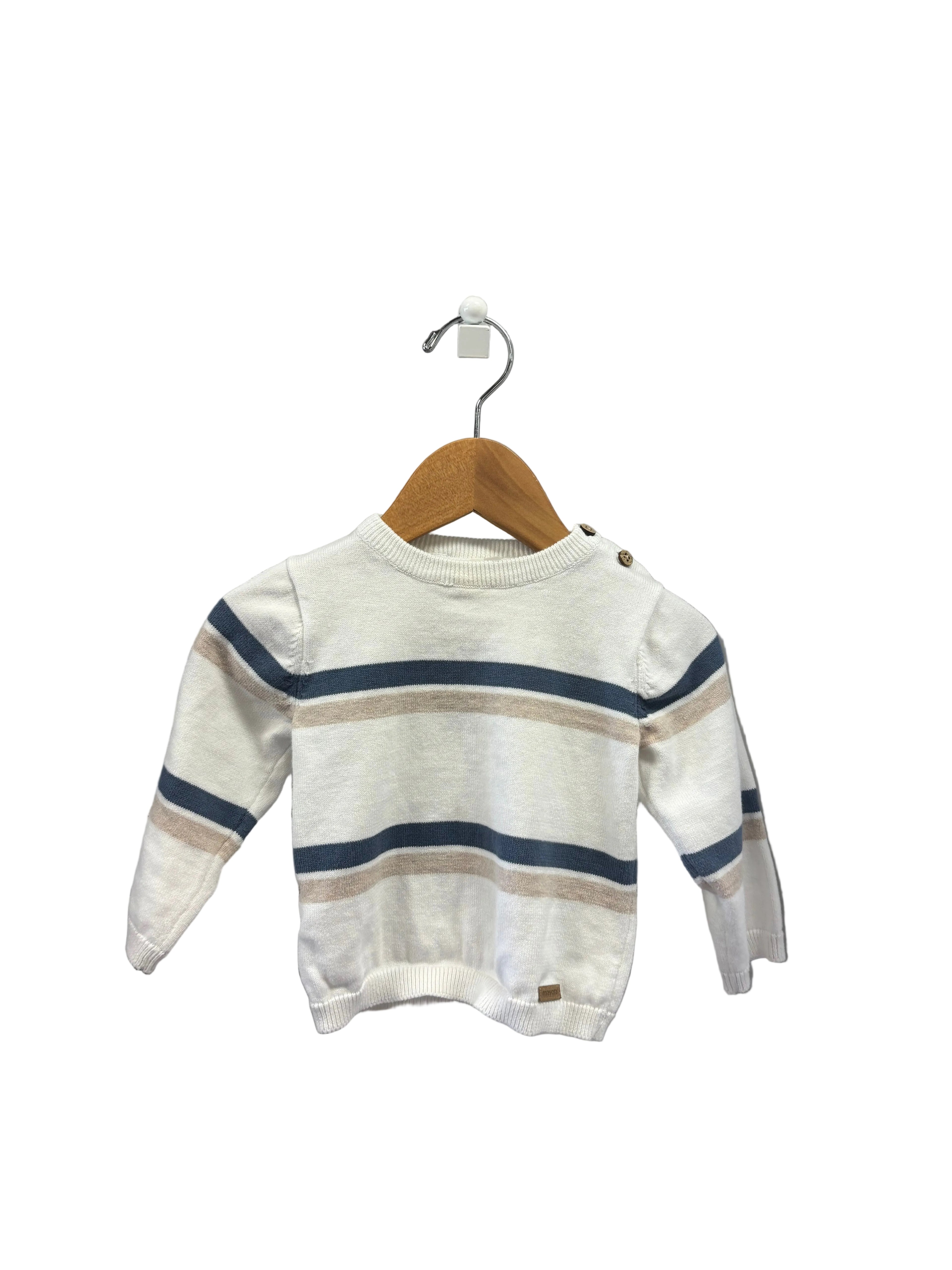 White Mayoral Sweater, 6-9m
