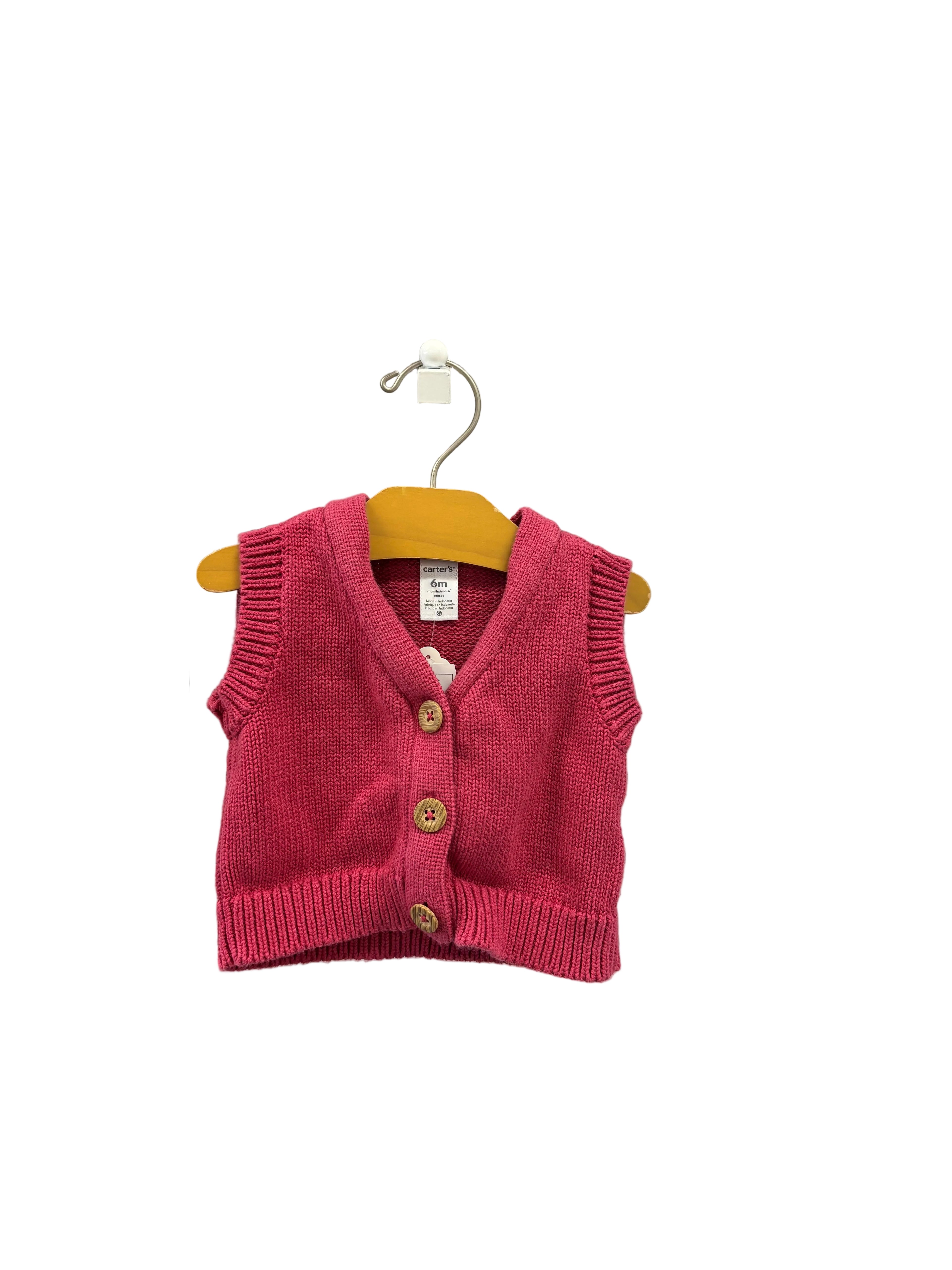 white carters Vest, 6m